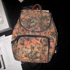 Cork Floral Backpack